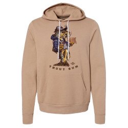 Lakes Rivers Streams Trout Bum Hoodie Men's